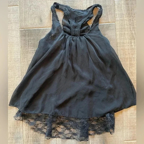 Black Sheer Blouse - Picture 1 of 2